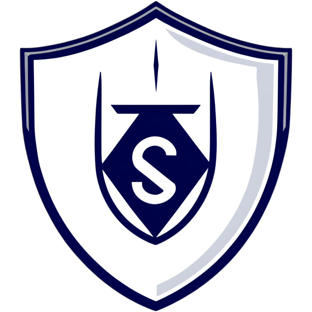 Football club SCO Angers logo, black and white striped shield, soccer emblem from France emoji