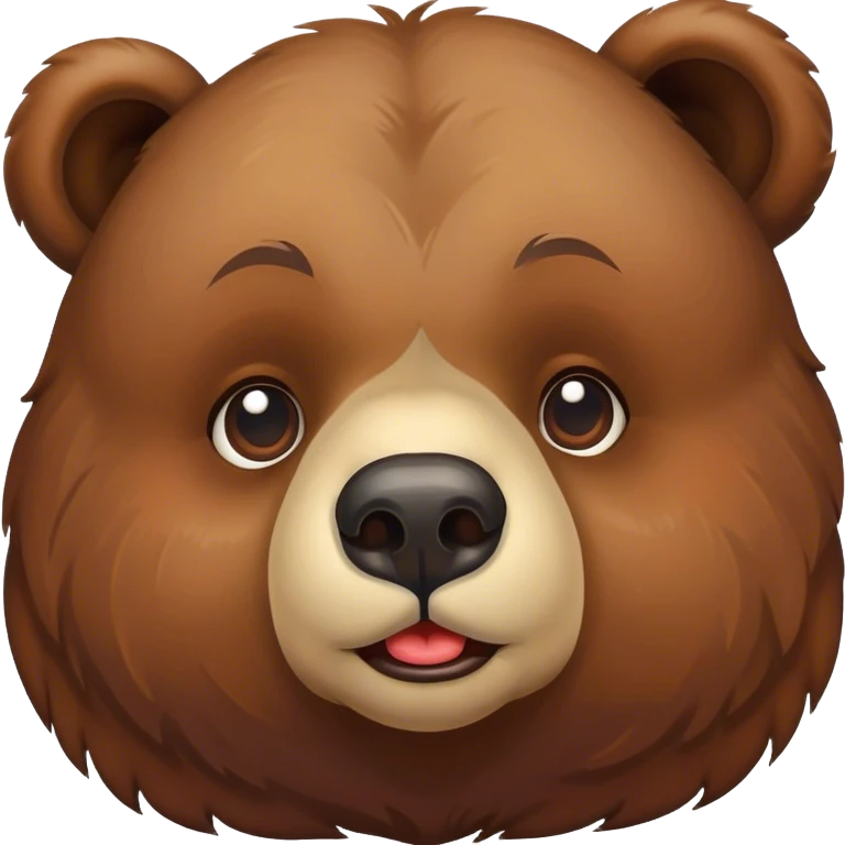 Kissing bear face emoji
