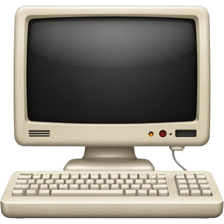 old mac computer front view emoji