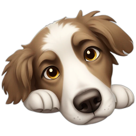 Sleepy Aussie dog emoji