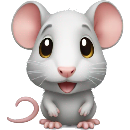 Cute rat  emoji