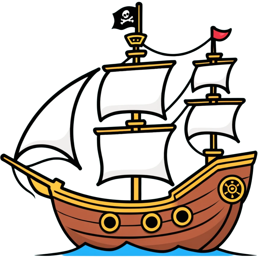 pirate ship emoji
