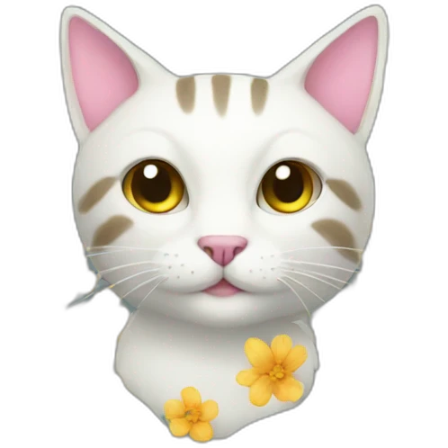 flower cat emoji