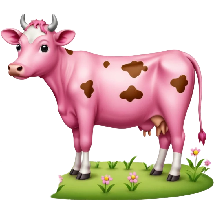 pink cow emoji