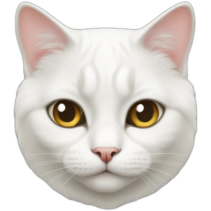 British white Cat  emoji