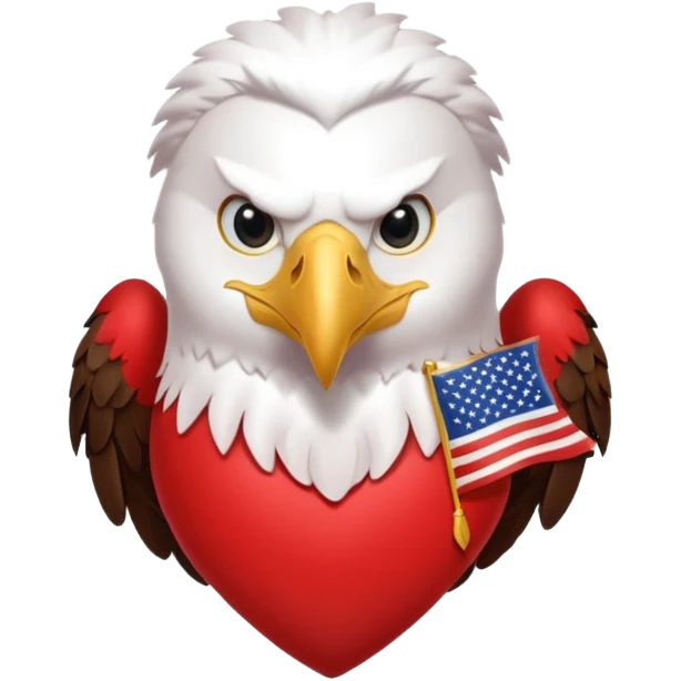 heart america eagle emoji