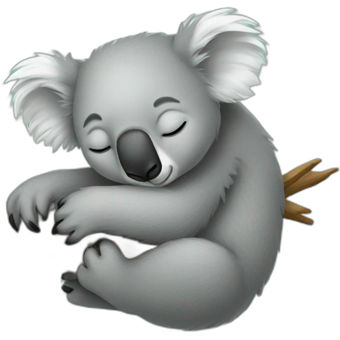 Koala sleep emoji