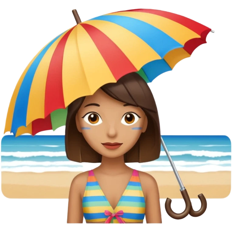 summer beach colorfull umbrella emoji