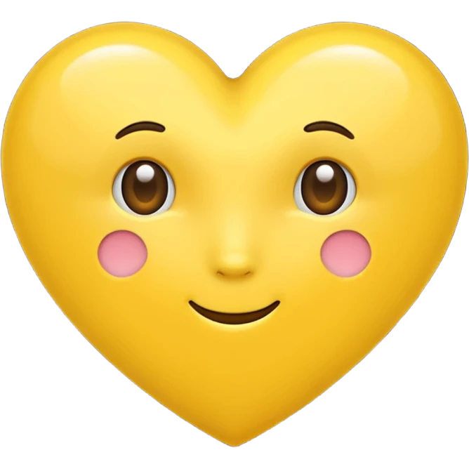 coração amarelo emoji