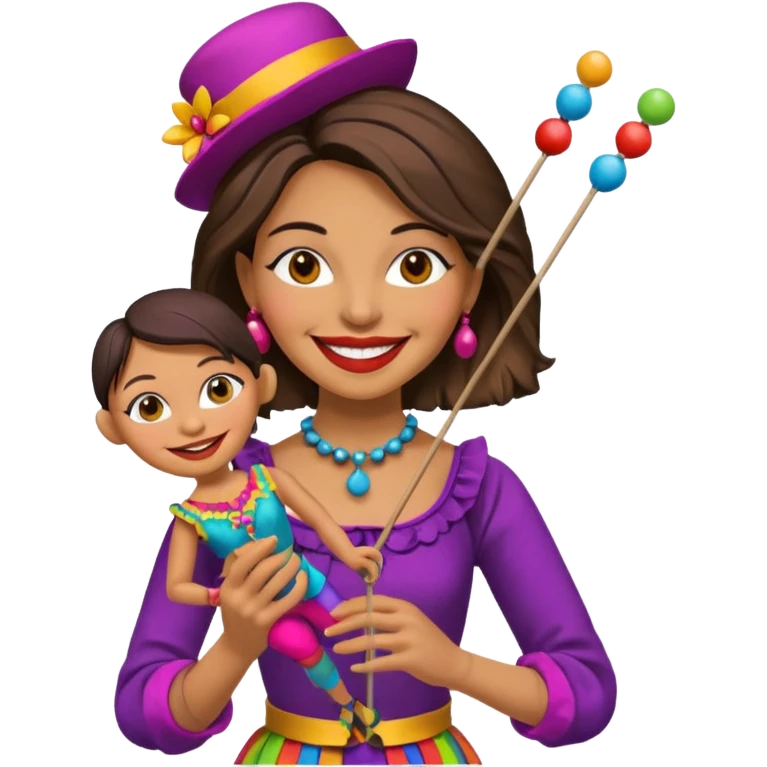 Street Puppet Performer woman emoji