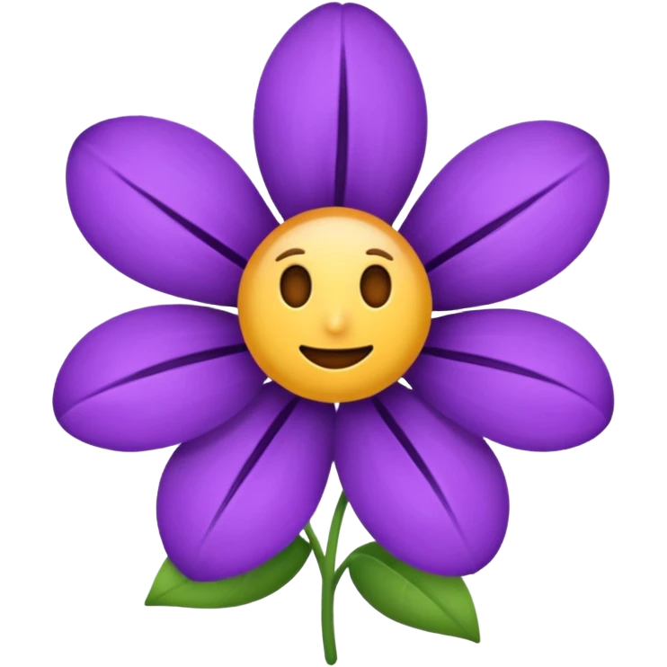 Emoji fleur violet emoji