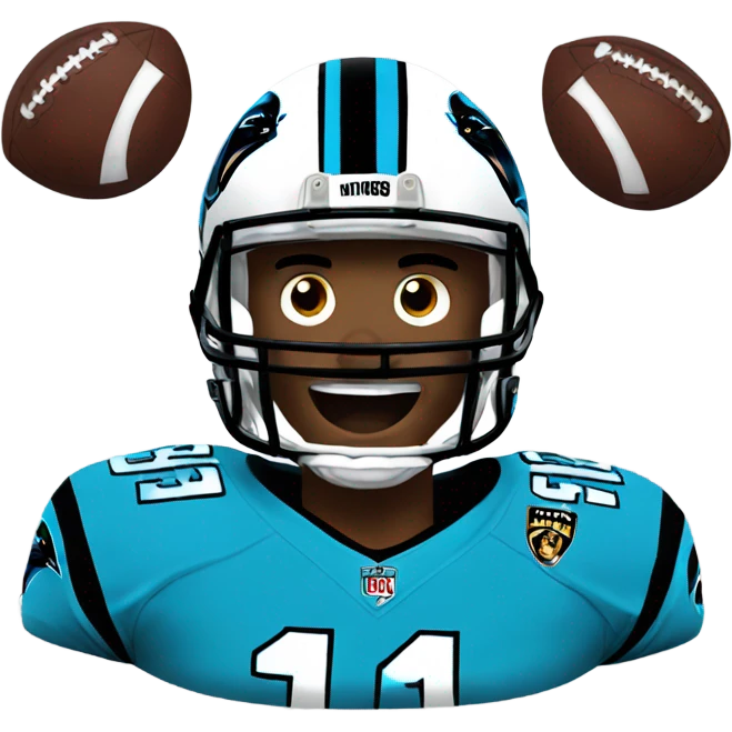 Carolina Panthers football  emoji