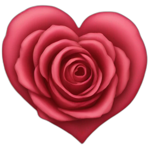 rose heart emoji