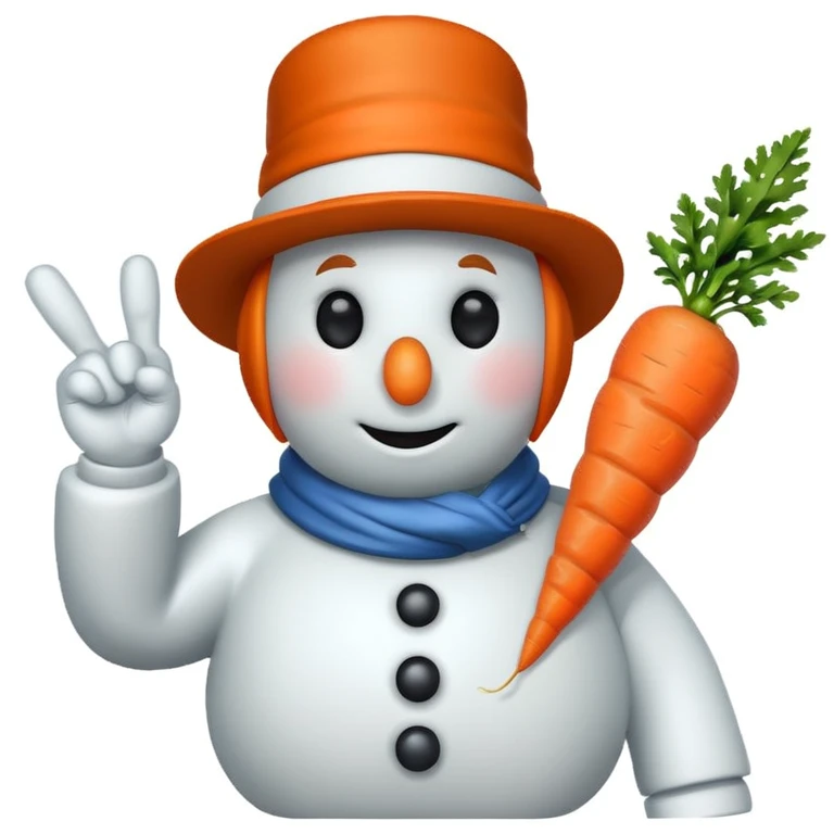 snowman scientist flipping me off emoji