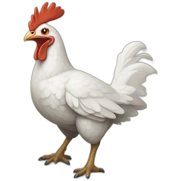 poulet sur dinosaures emoji