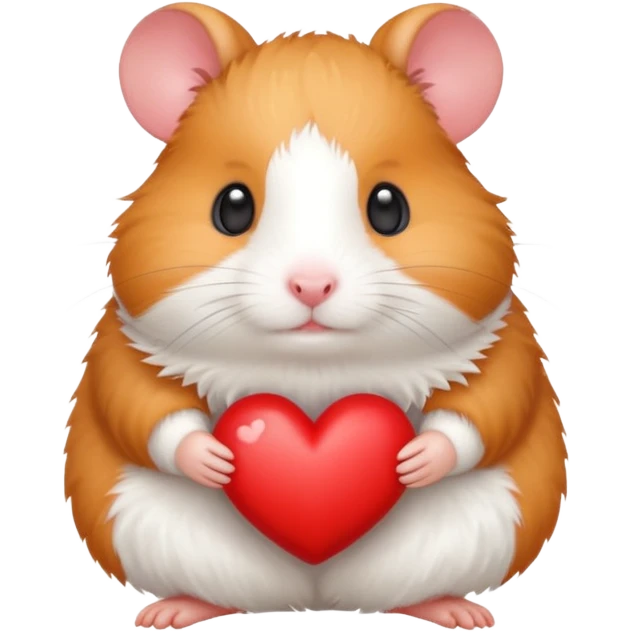 red heart hamster  emoji