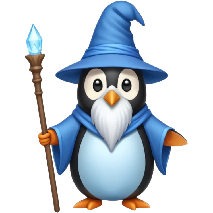 Penguin Wizard emoji