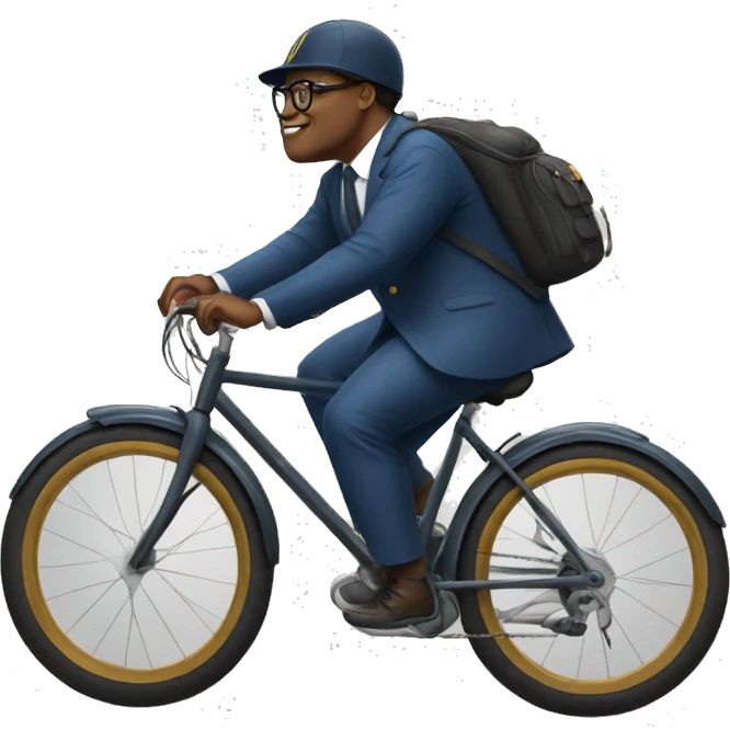felix tshisekedi sur  un velo   emoji