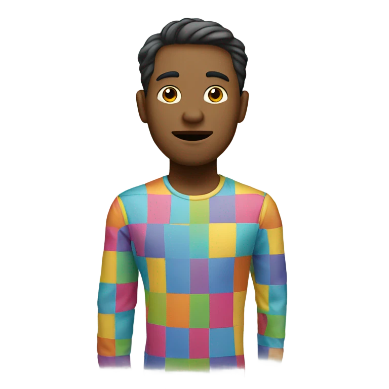guy with a small dress emoji