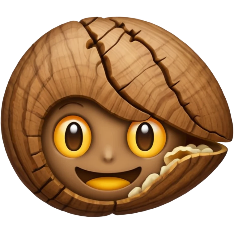 Walnut-shaped emoji emoji