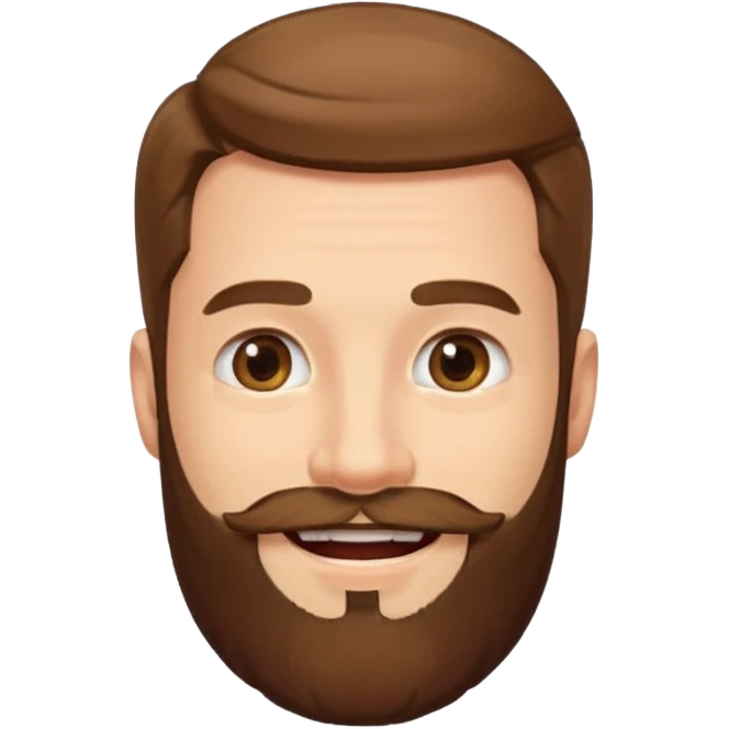 the man with a beard only on his chin emoji
