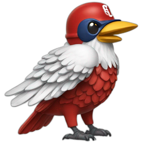 Cleveland Guardians Baseball with wings Logo MLB emoji