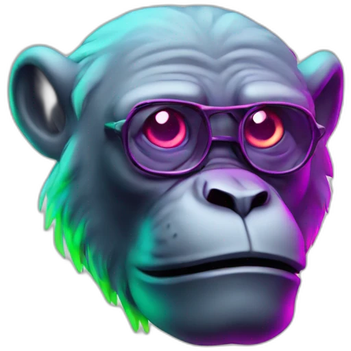 Singe fluo emoji