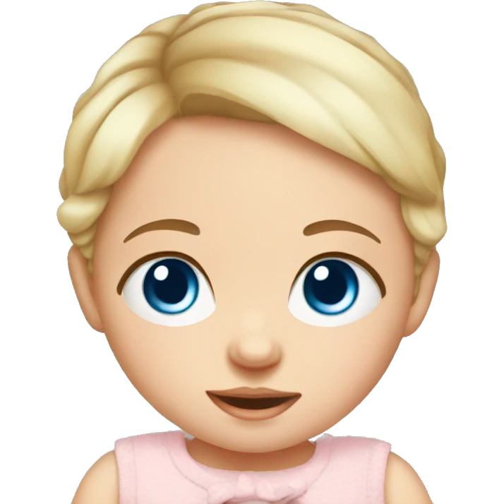 newborn baby girl with blue eyes emoji