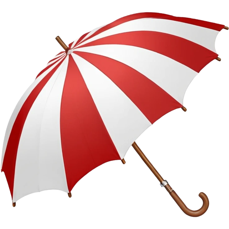 Ulbrella with 7 part red and white emoji