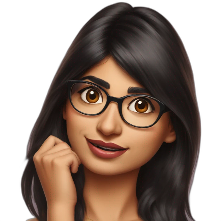 mia khalifa pinup hyperrealistic emoji