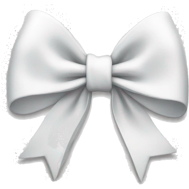 White bow emoji