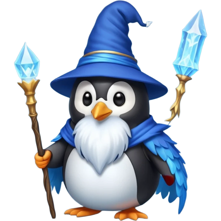 Penguin Wizard emoji