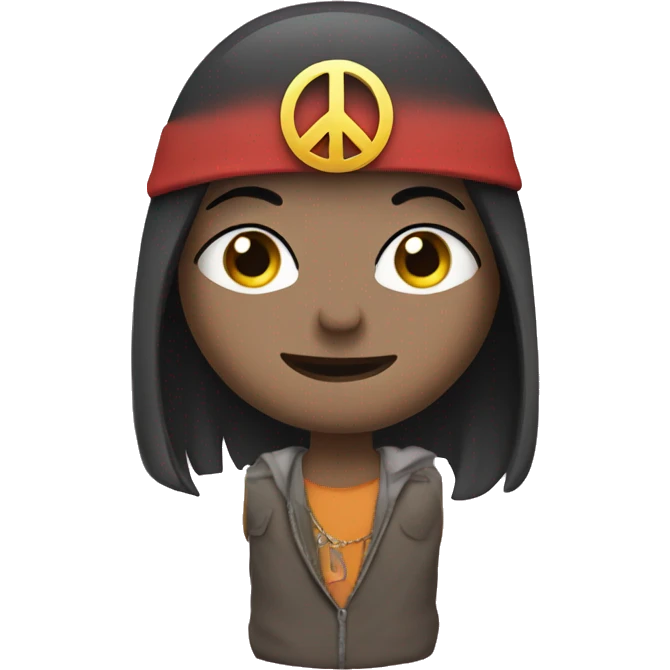 Ailen with peace sign emoji
