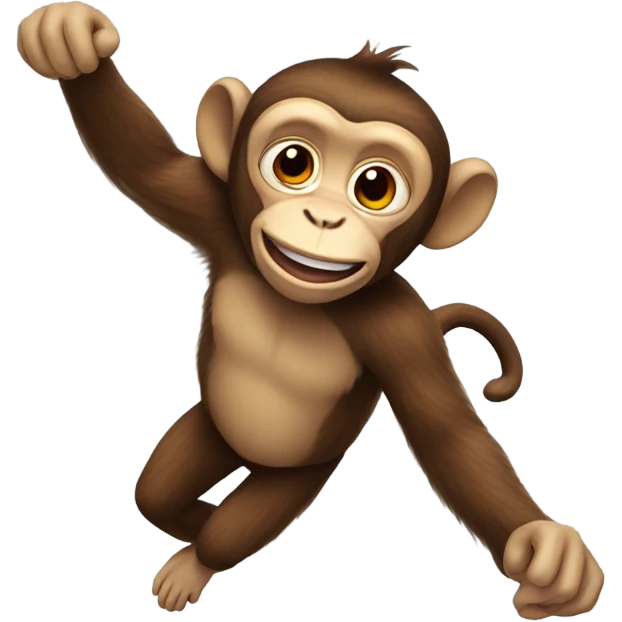 Monkey flying emoji