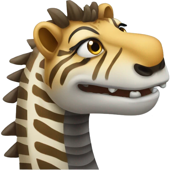 zebra alligator lion animal emoji