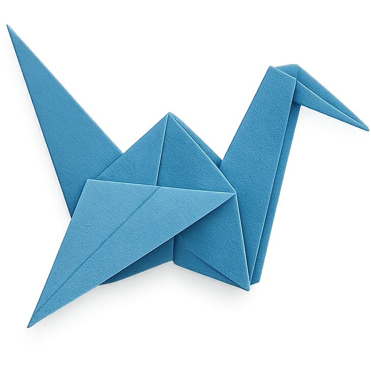 origami crane emoji