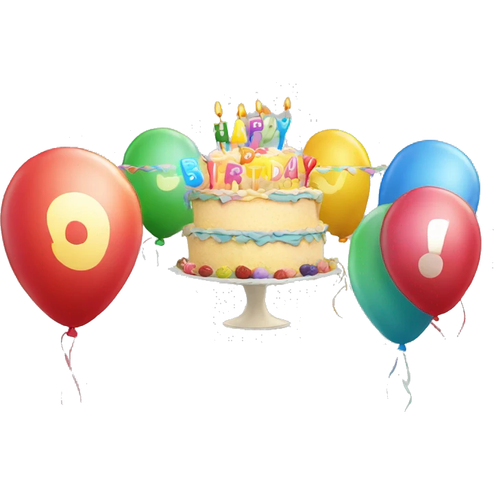 Happy Birthday banner emoji