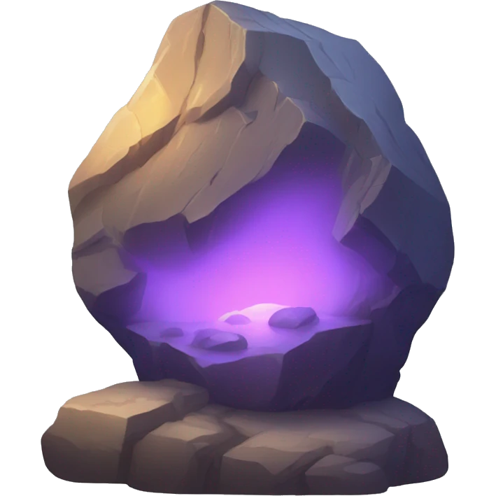 "Glowing Rock" emoji