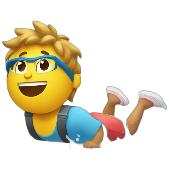 Slip and slide emoji