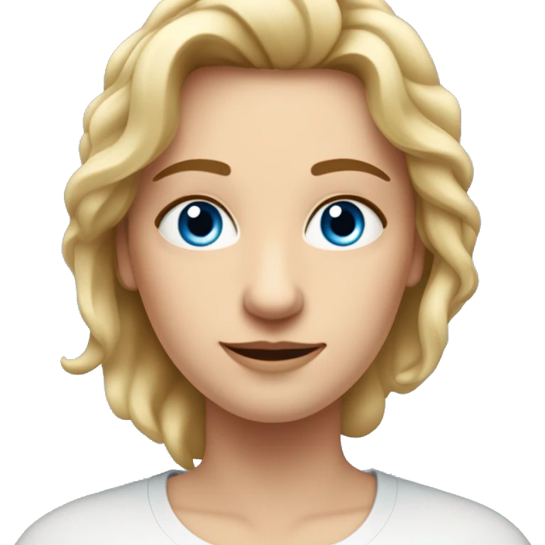 Frau mit heller haut, Blonden Haaren und blauen Augen zusammen mit Mann, helle haut, Braune haare und blaue Augean emoji