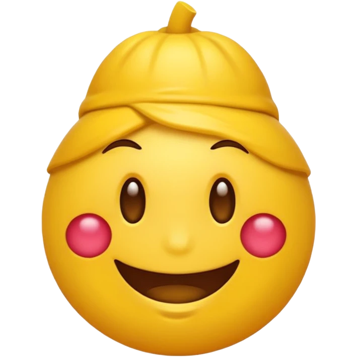 Emoji amarillo mordiéndose la uña (😊+💅) emoji