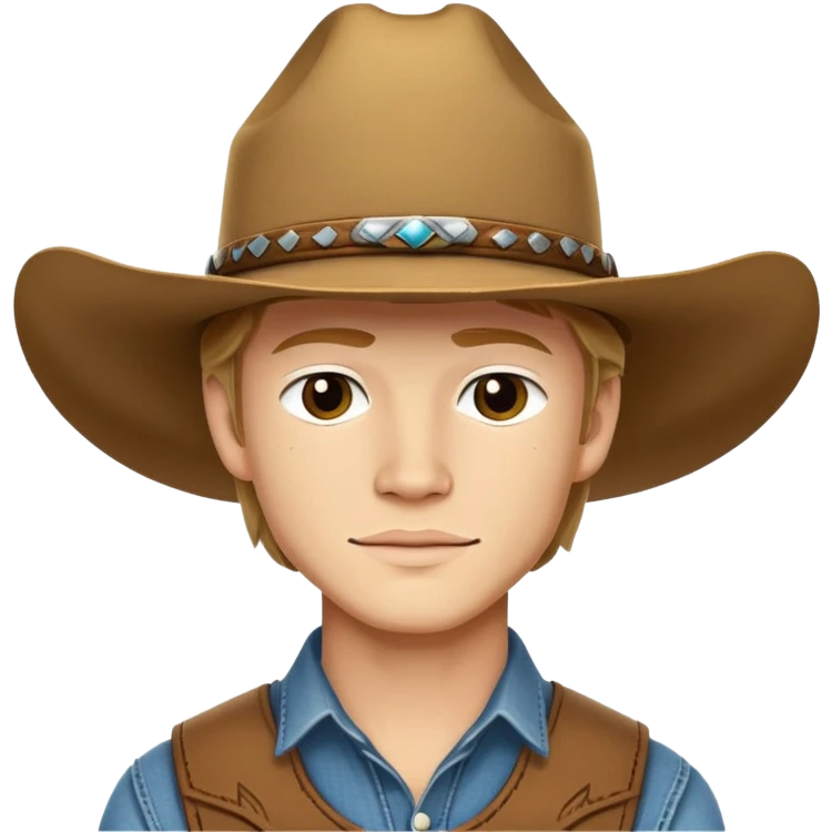Lucas till with a cowboy hat emoji