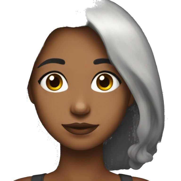 gabby con pelo mas oscuro emoji