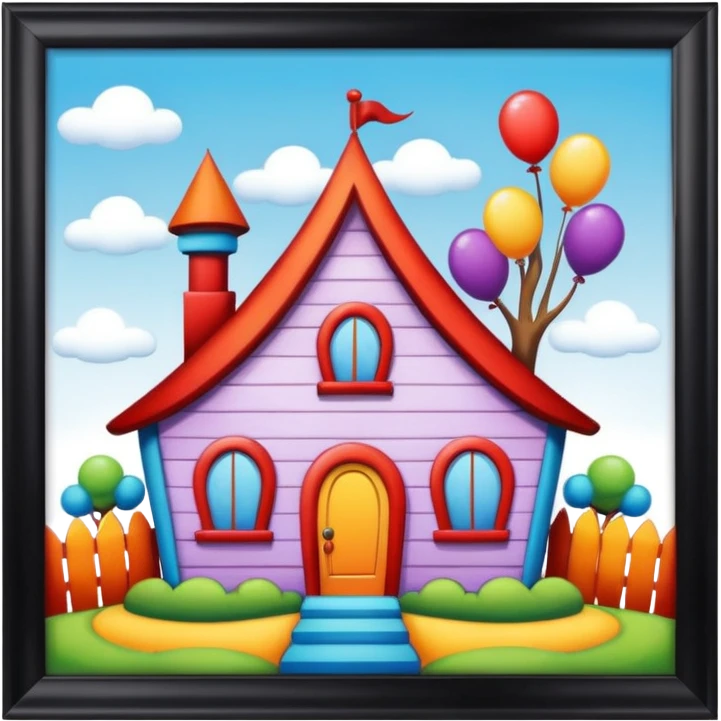 black clown house emoji