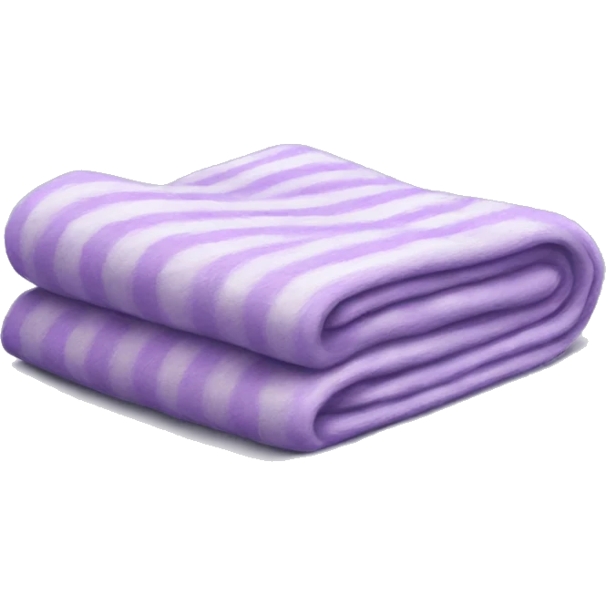 Realistic lilac blankets neatly folded emoji