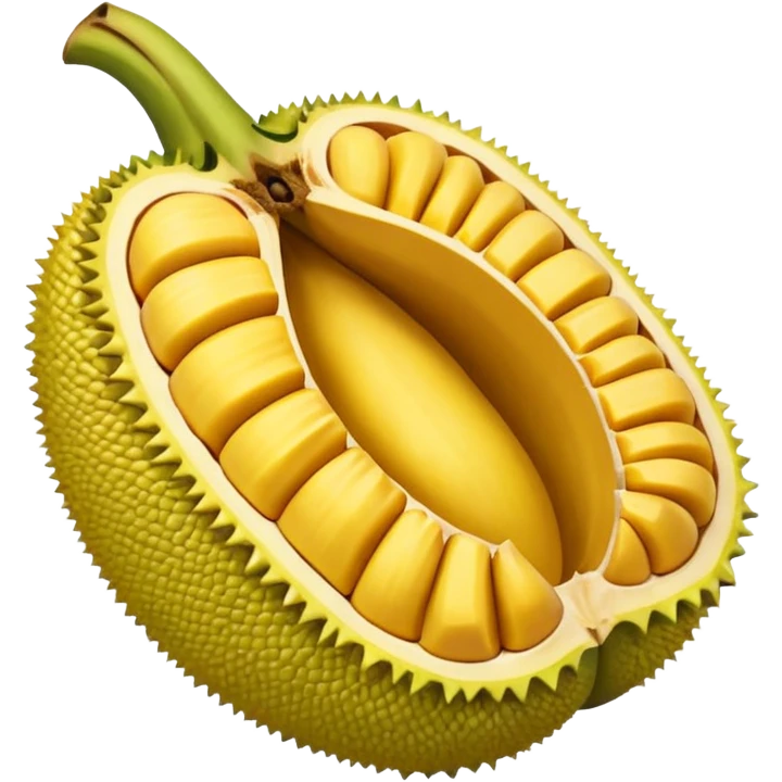 jackfruit cut open showing interior emoji