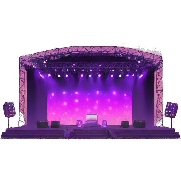 electronic music festival stage emoji
