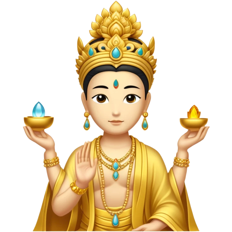 Golden bodhisattva emoji