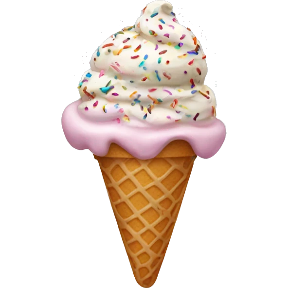 ice cream with sprinkles emoji