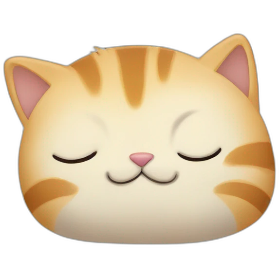 Sleepy cat emoji